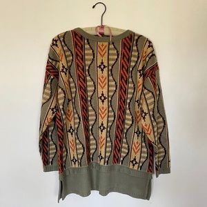 Vintage 80s Dressy Tessy patterned sweater